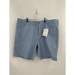 Kirrin Finch Light Gray Blue Chino Shorts Size 24 NWT 8.5" Inseam